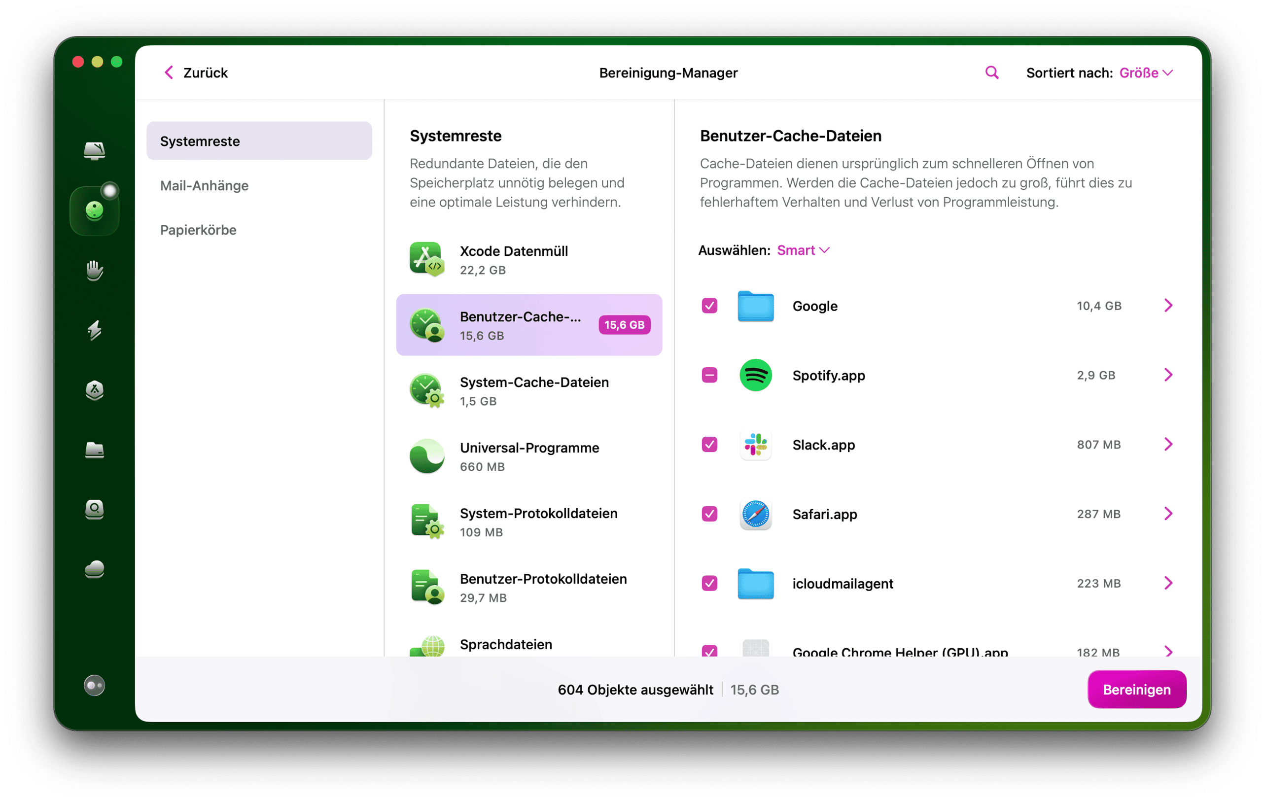 CleanMyMac - Bereinigung tool