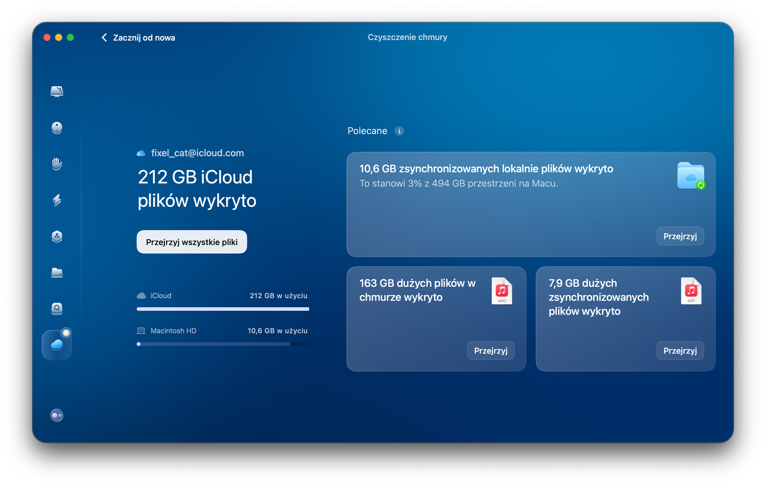CleanMyMac &ndash; Czyszczenia chmury