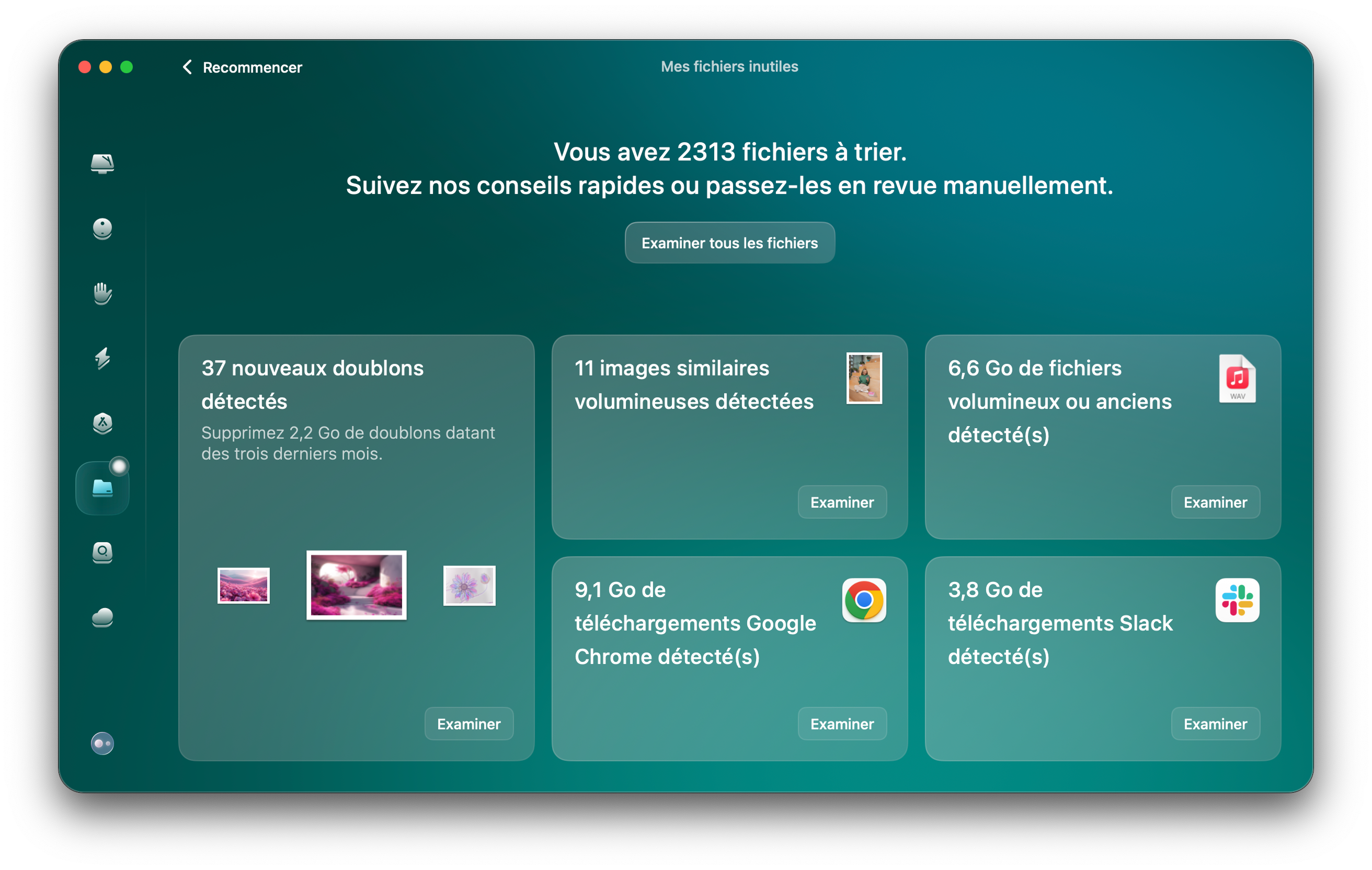 CleanMyMac - Mes fichiers inutiles