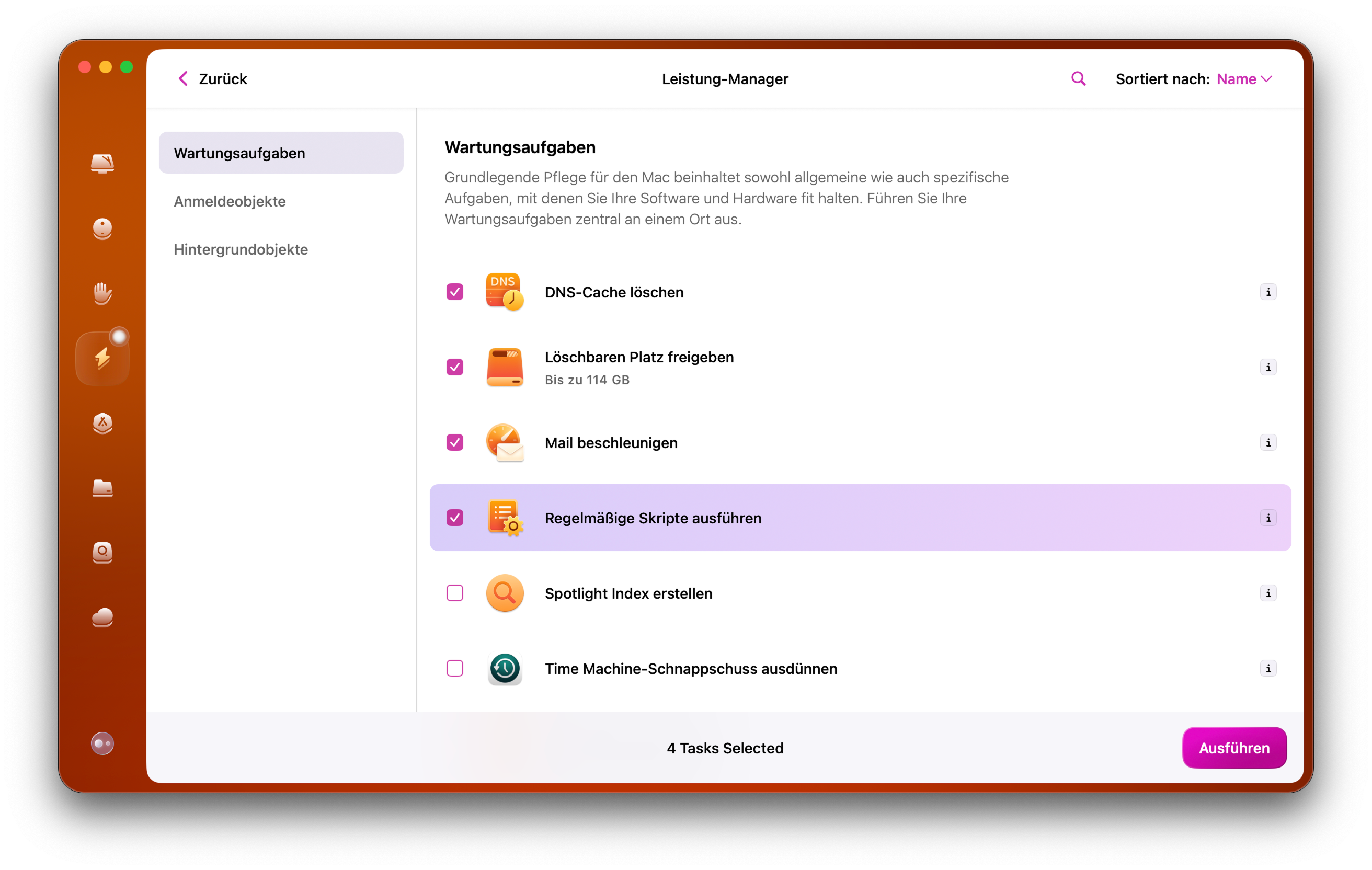 F&uuml;hren Sie Wartungsaufgaben aus