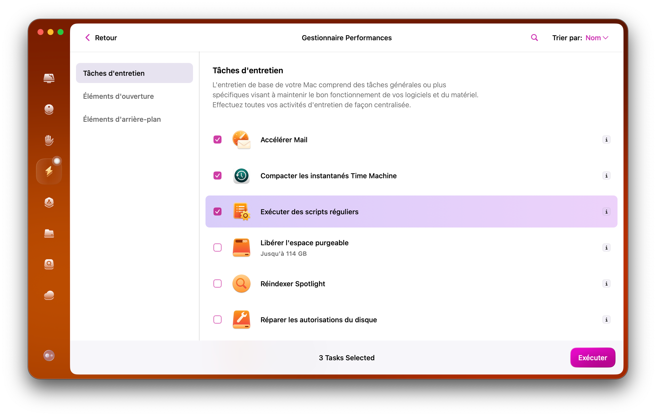 Ex&eacute;cutez des t&acirc;ches d'entretien