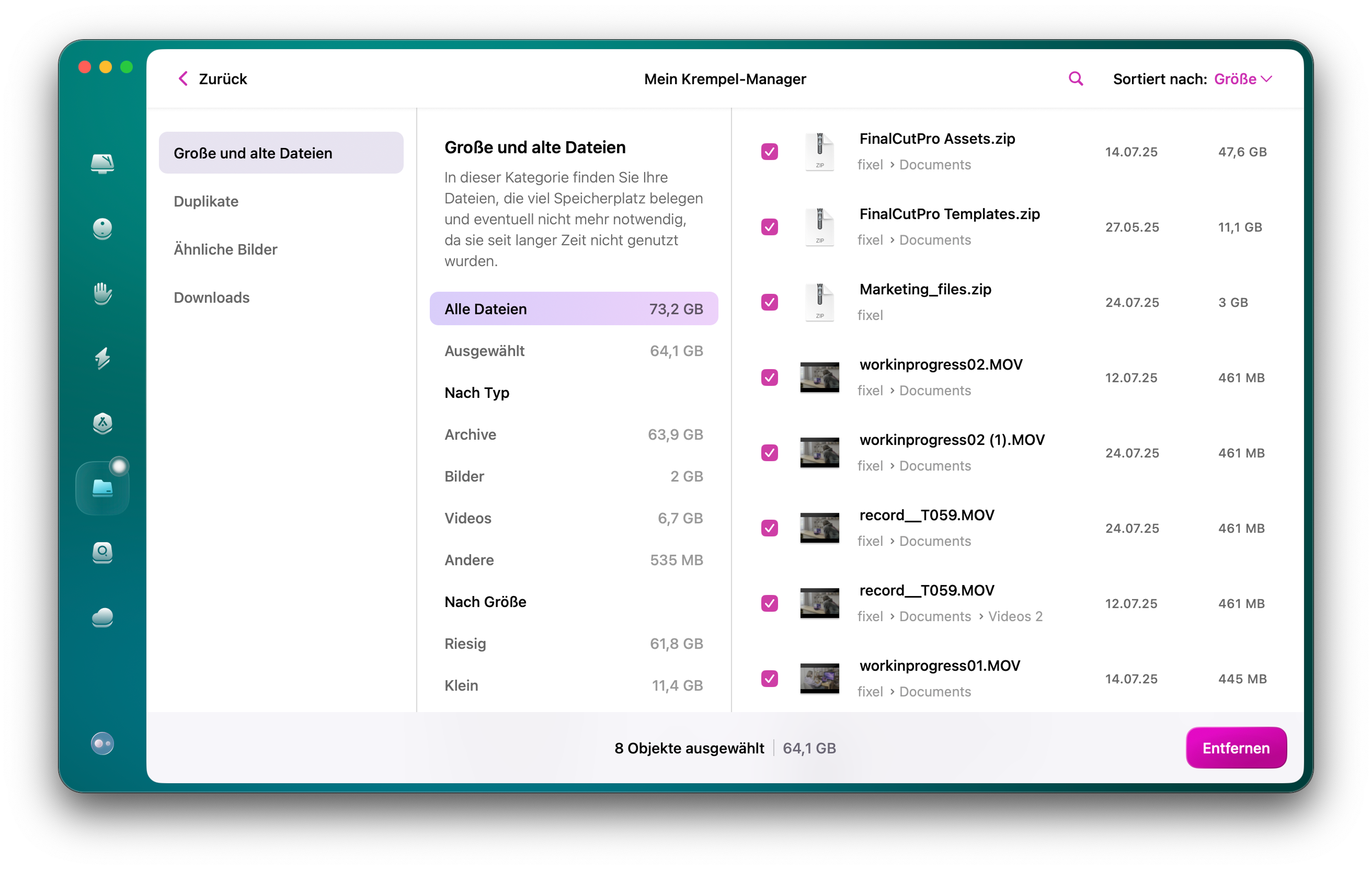 CleanMyMac &ndash; &bdquo;Mein Krempel&ldquo;