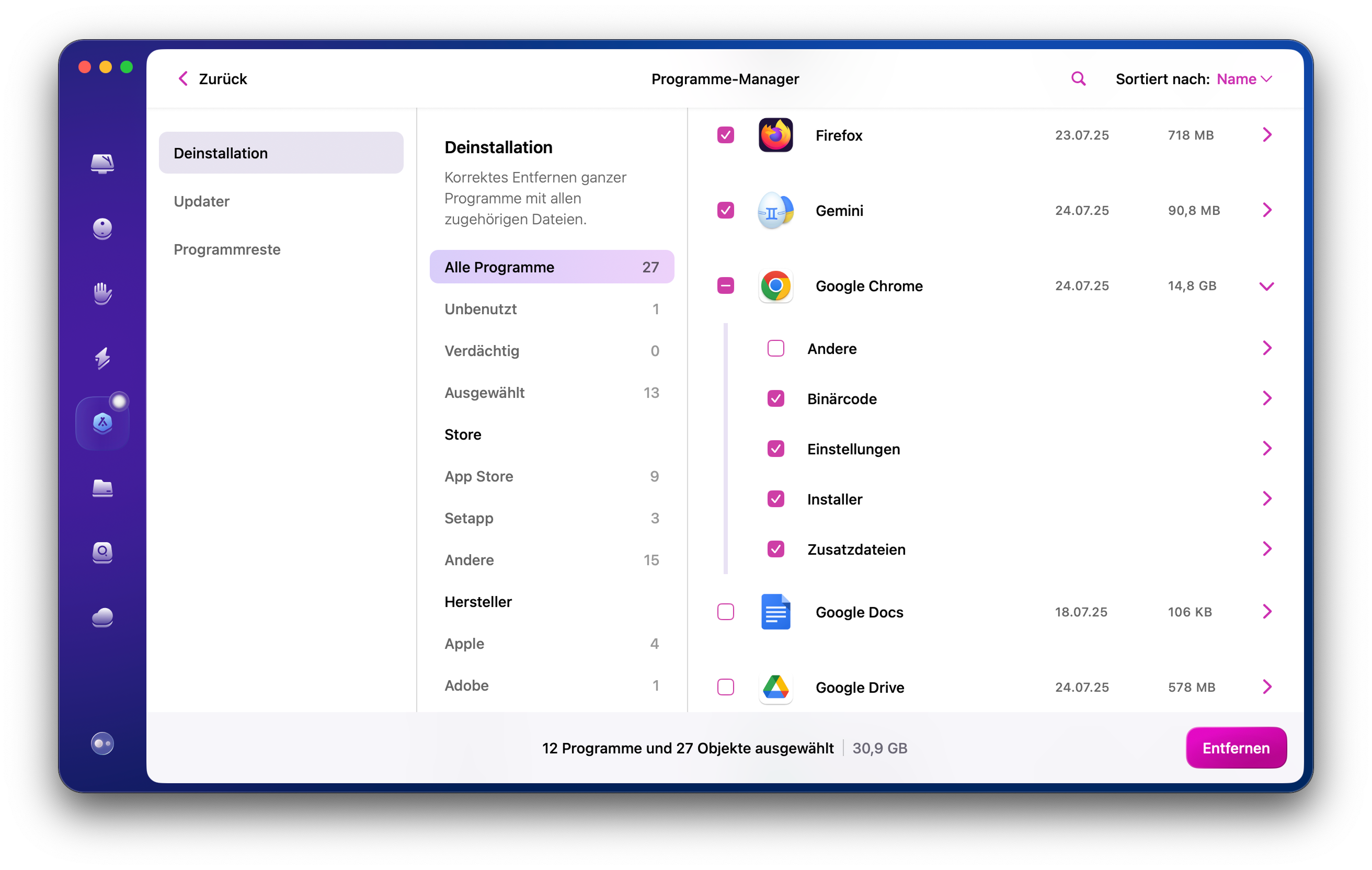 So setzen Sie fehlerhafte Programme zur&uuml;ck 