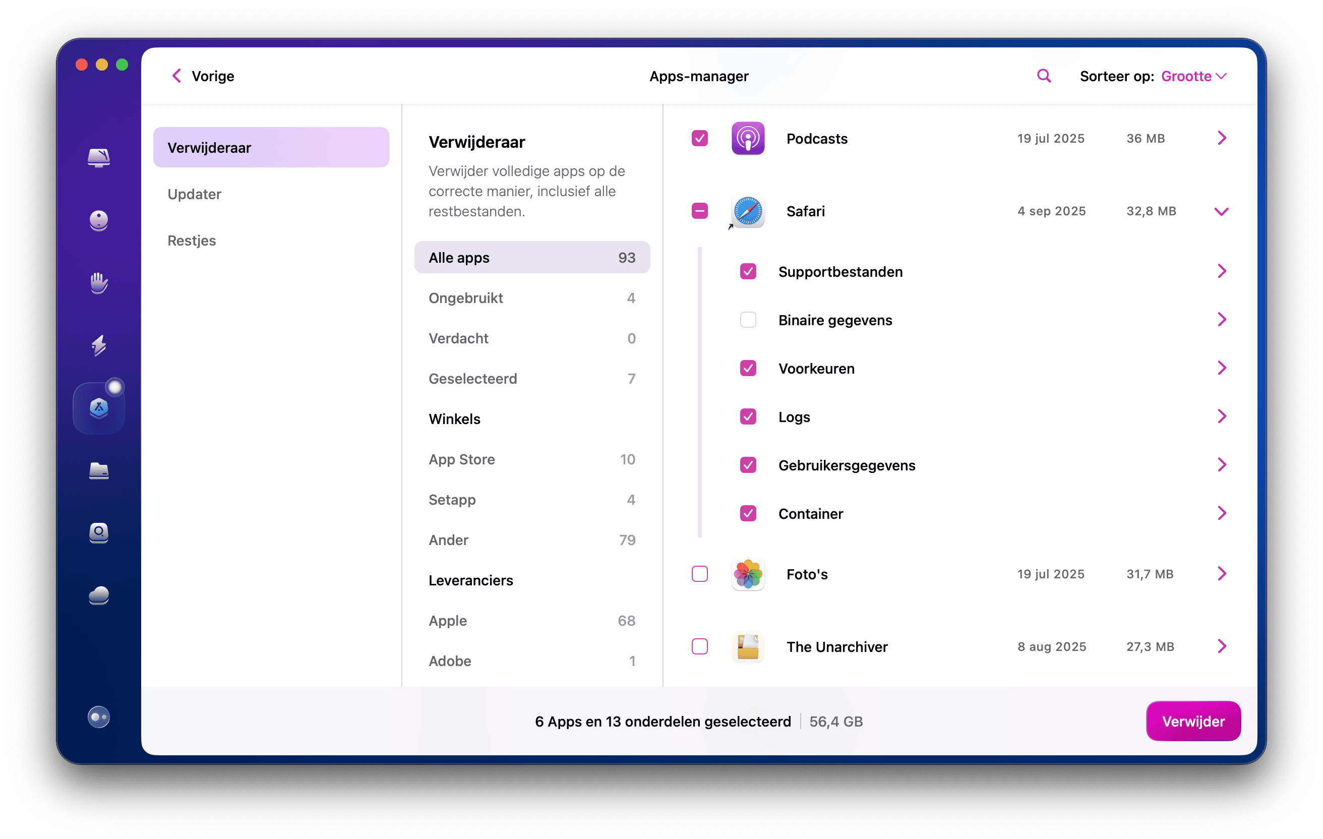 Stel de Mail-app opnieuw in