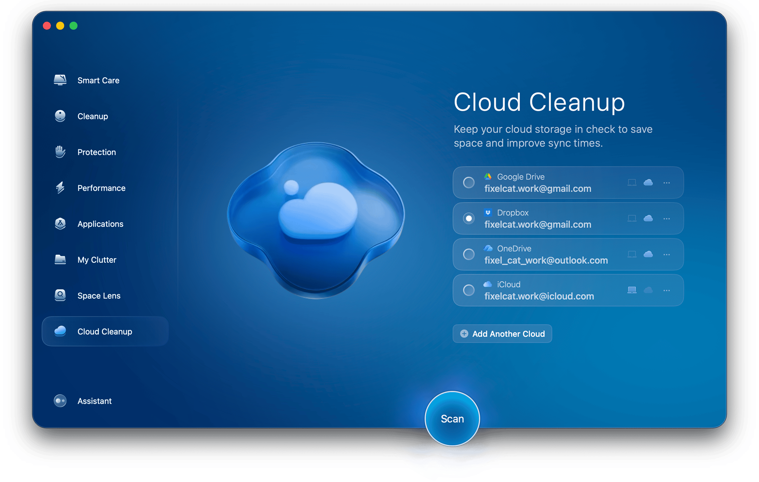 Cloud Cleanup tool in CleanMyMac