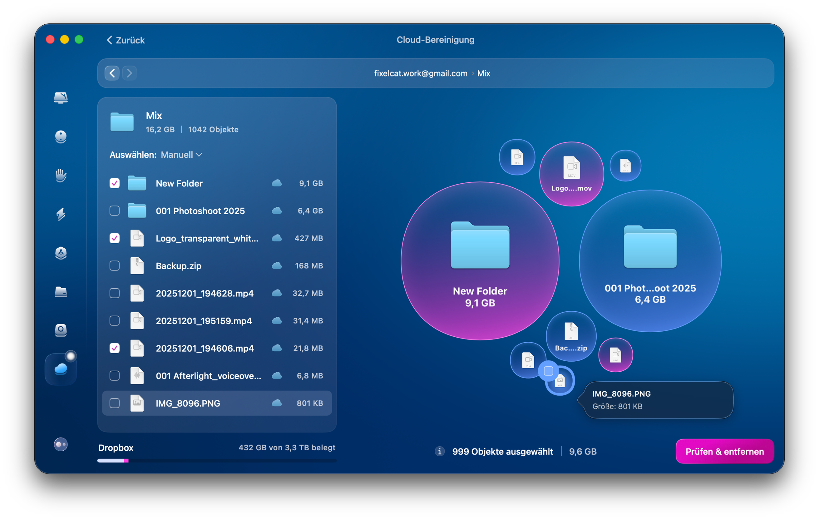 CleanMyMac &ndash; Cloud-Bereinigung