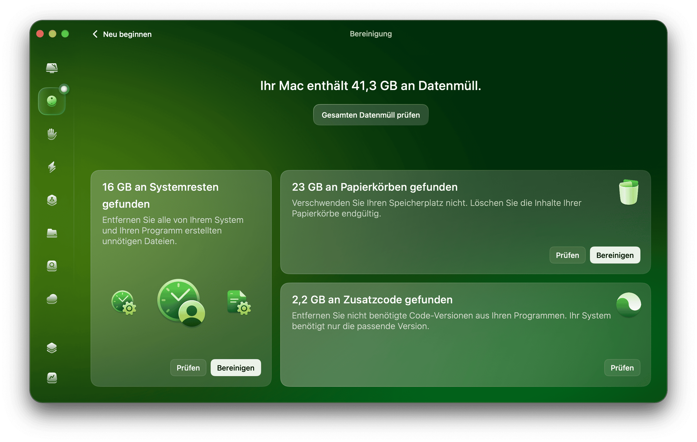 L&ouml;schen Sie Ihre Cache-Dateien
