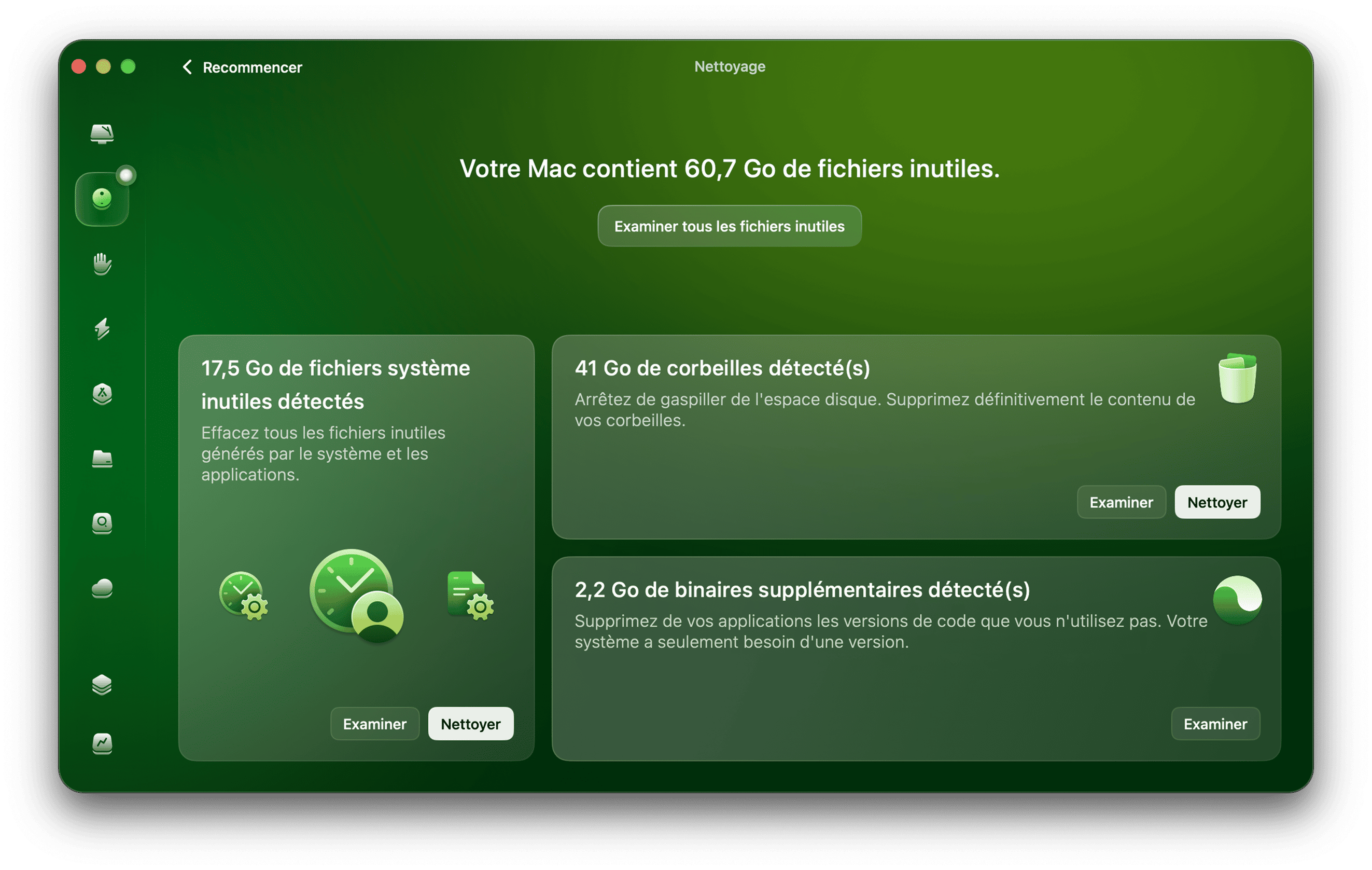Supprimez les fichiers cache