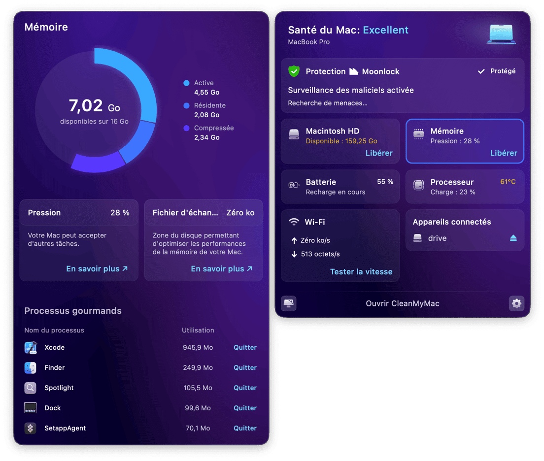 Surveillance de la sant&eacute; de votre Mac