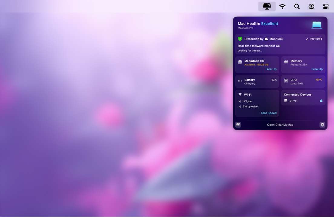 cmm menu result