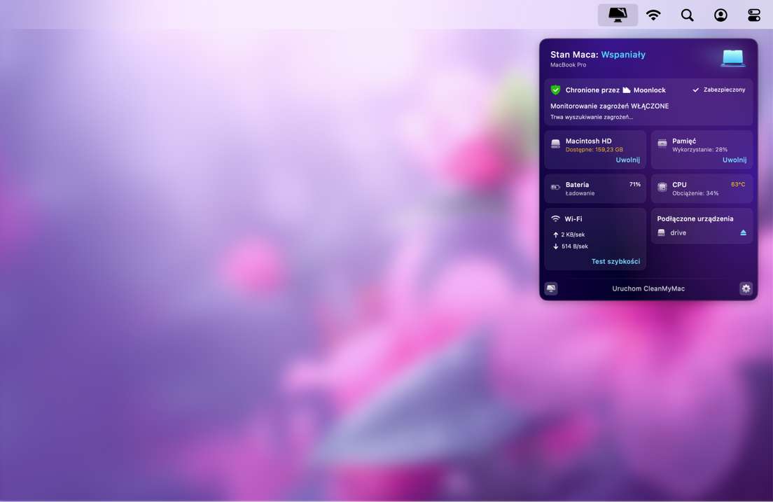 cmm menu result