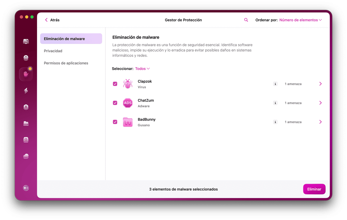 CleanMyMac - Protecci&oacute;n