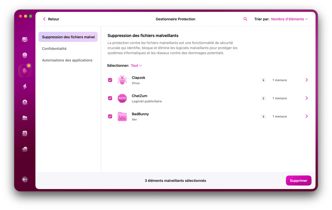 CleanMyMac - Protection