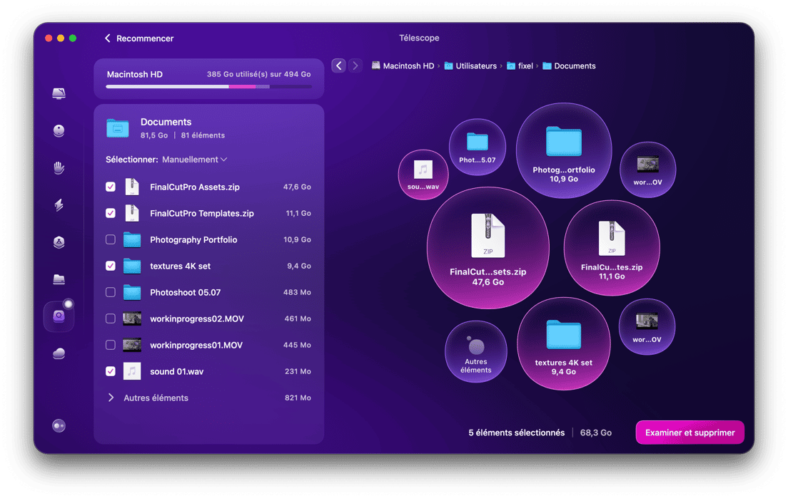 CleanMyMac - T&eacute;lescope