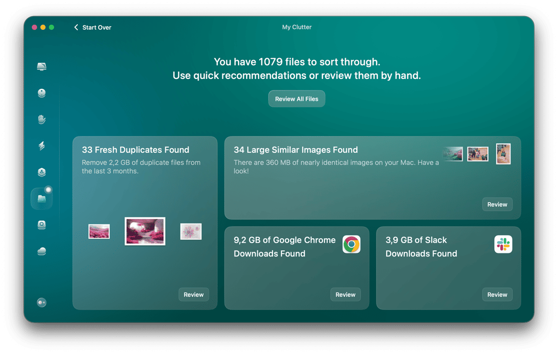 My Clutter tool in CleanMyMac