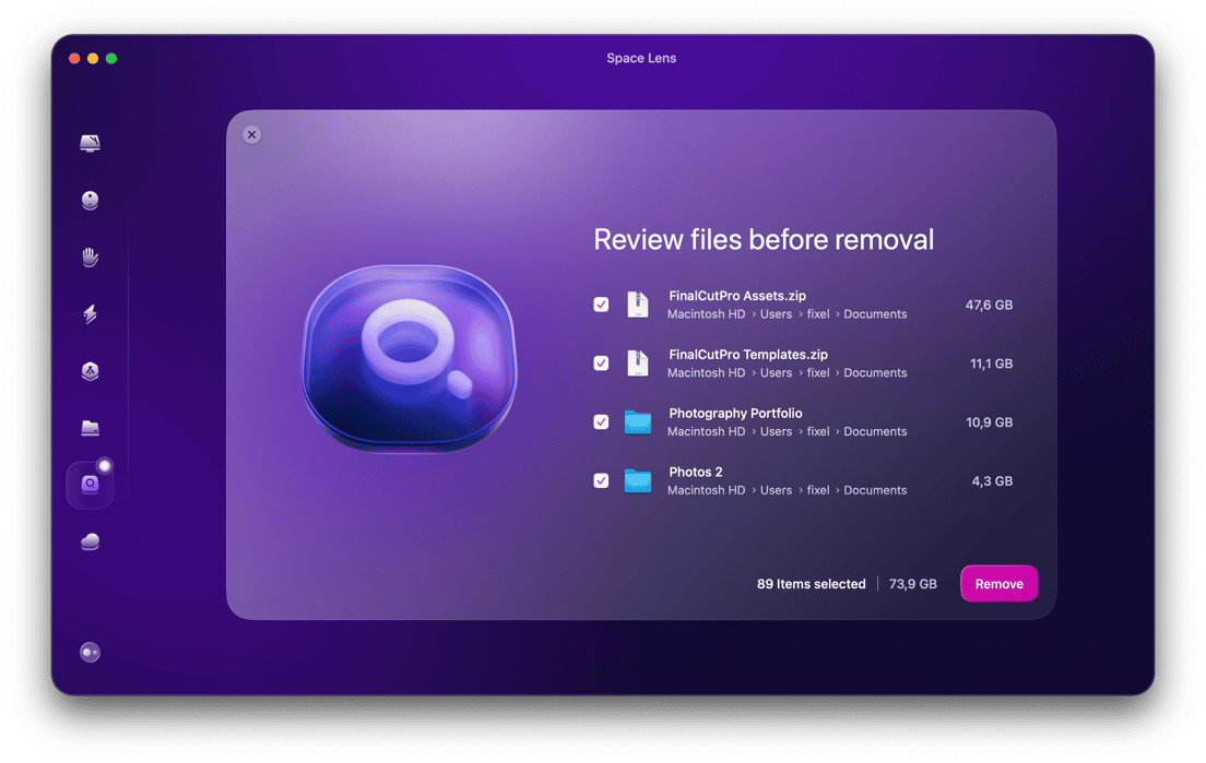 Space Lens from CleanMyMac