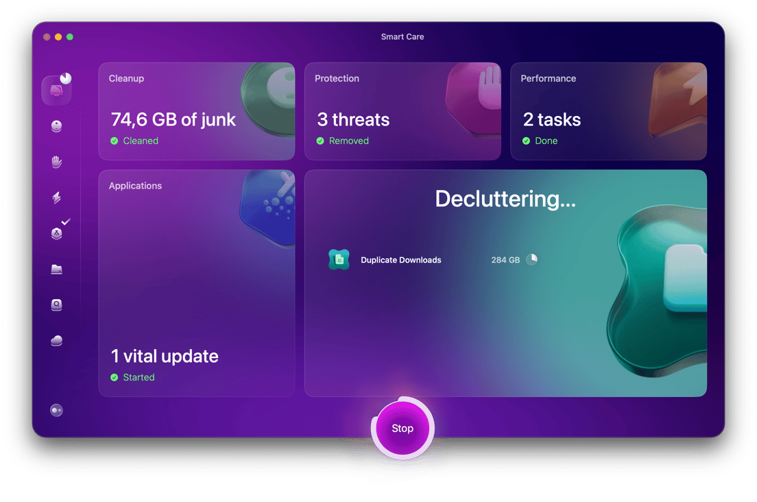 Cleaning your system in Smart scan of CMMX