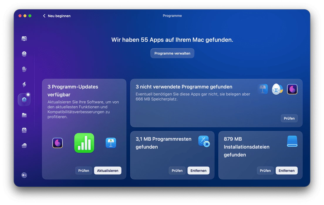 CleanMyMac - Programme