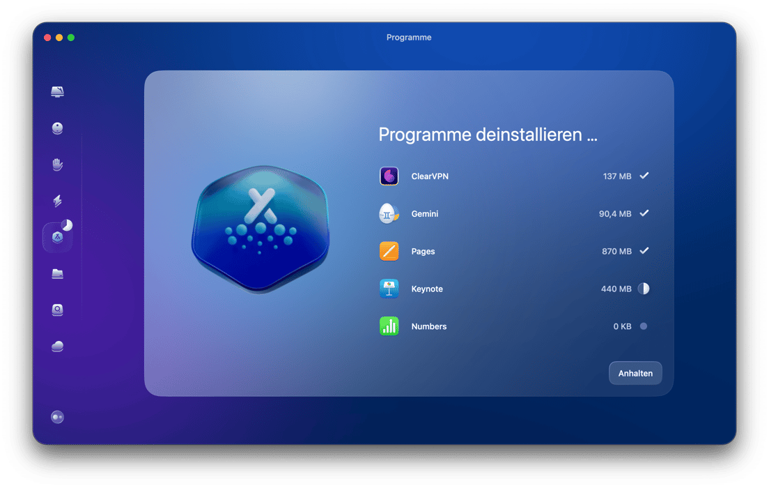 Vollst&auml;ndiges Deinstallationsprogramm