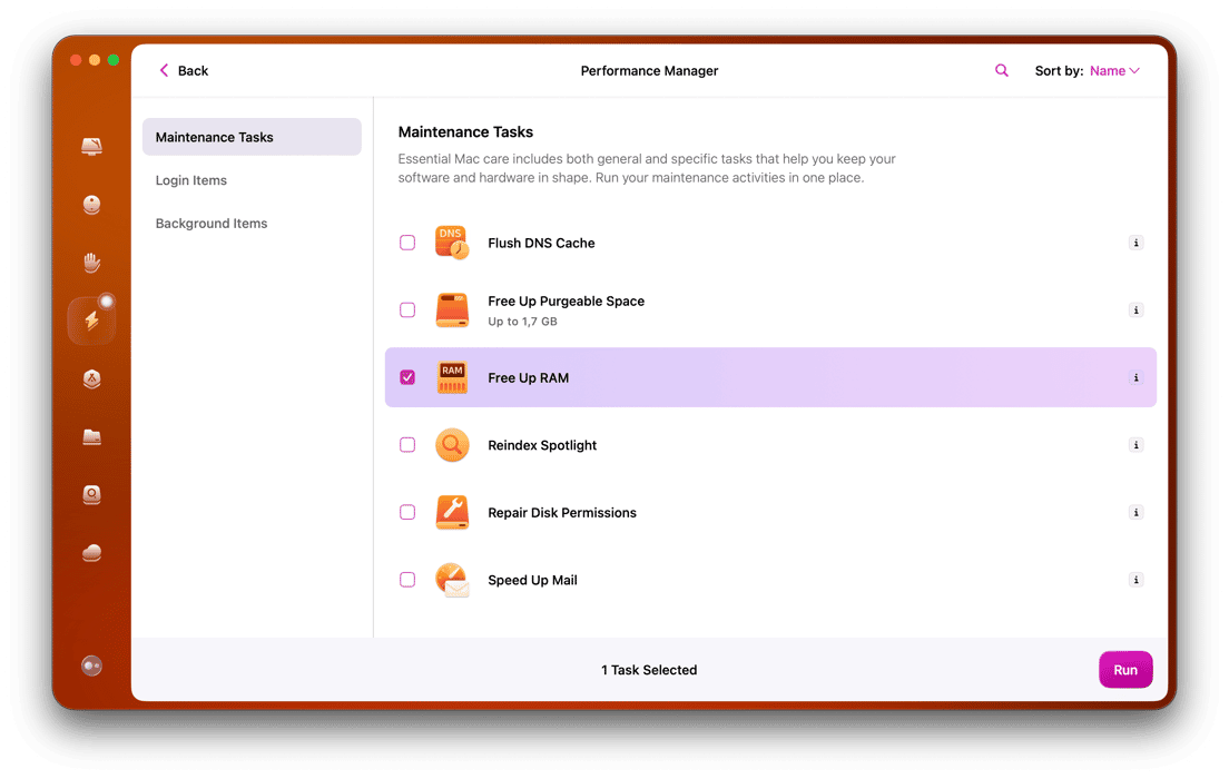 Free up Mac RAM with CleanMyMac
