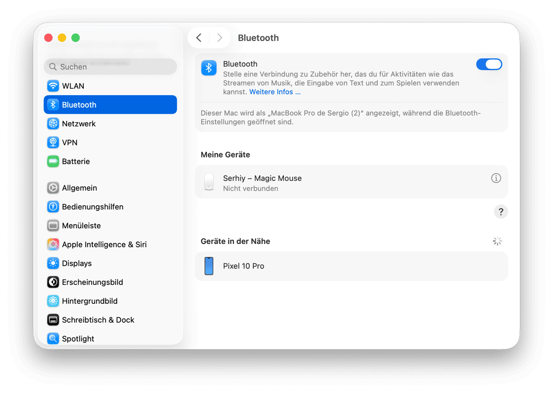 System Preferences Sequoia Bluetooth