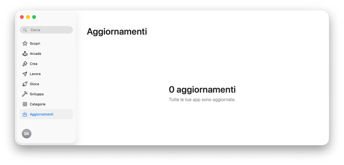 Sistema Aggiornamenti AppStore