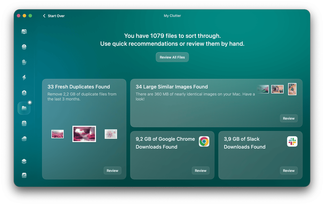 My Clutter tool in CleanMyMac