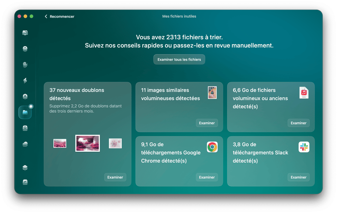 CleanMyMac - Mes fichiers inutiles