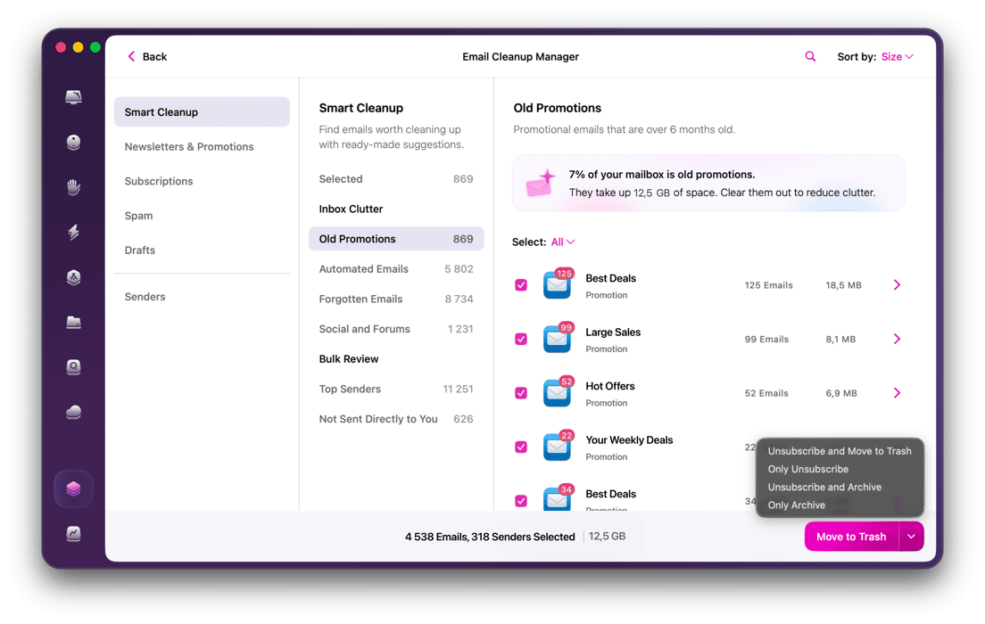Email Cleanup Manager - Smart Cleanup