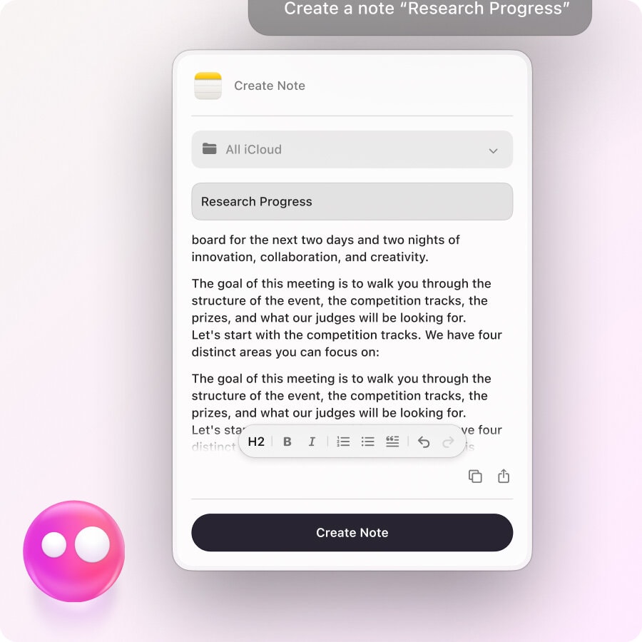 Eney creating a draft email | AI Assistant for Mac