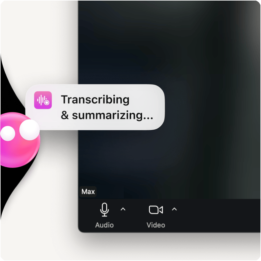 Eney transcribing your meeting | AI Assistant for Mac