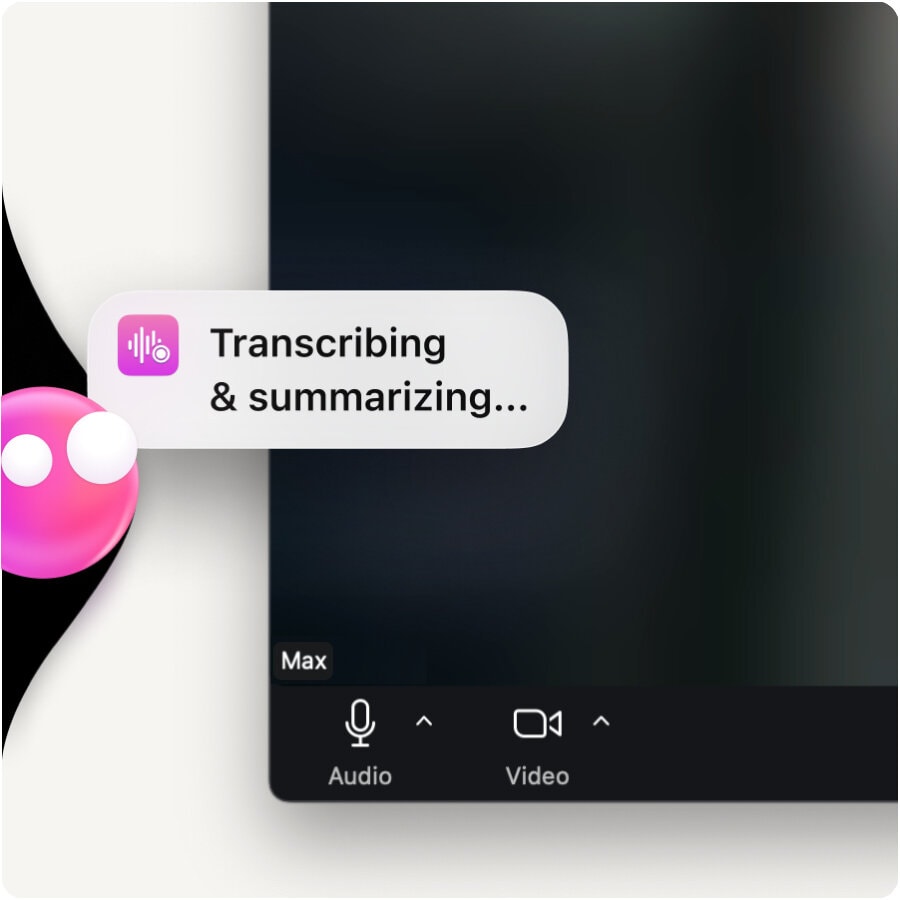 Eney transcribing your meeting | AI Assistant for Mac
